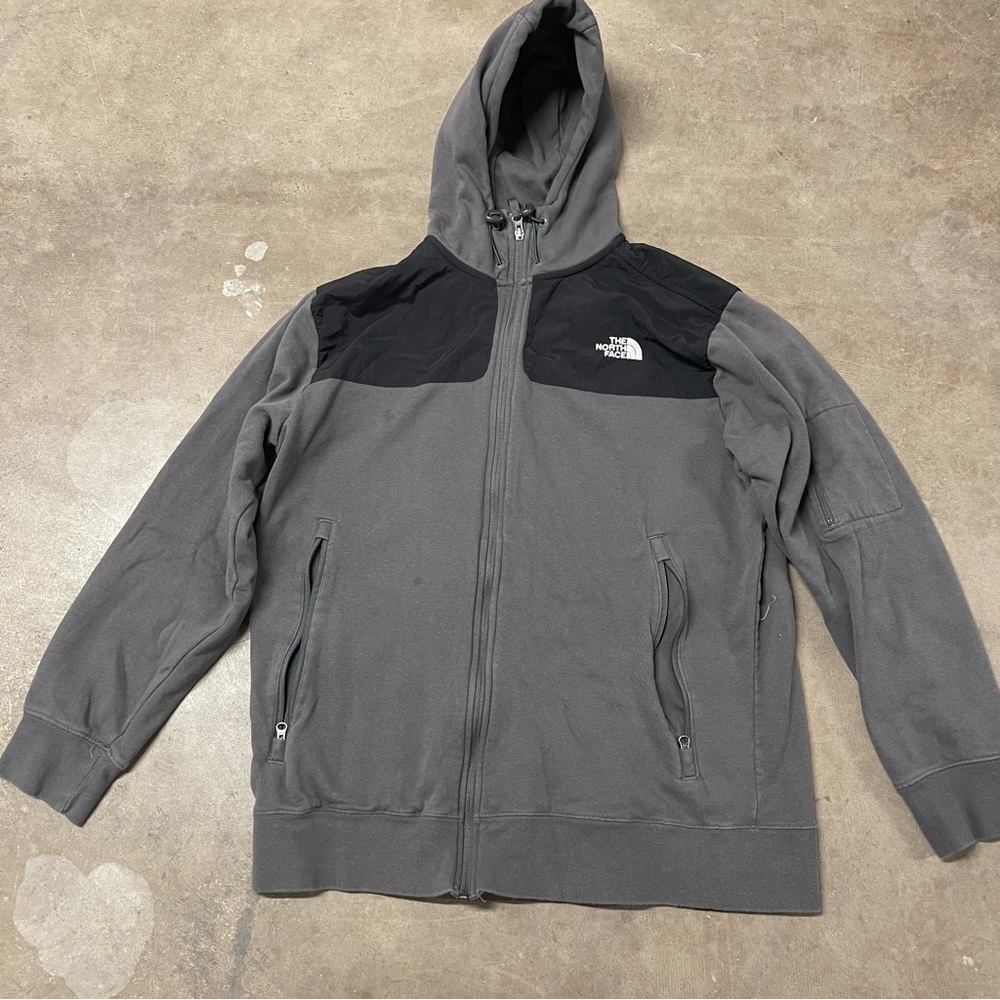 The North Face Gray and Black Hoodie